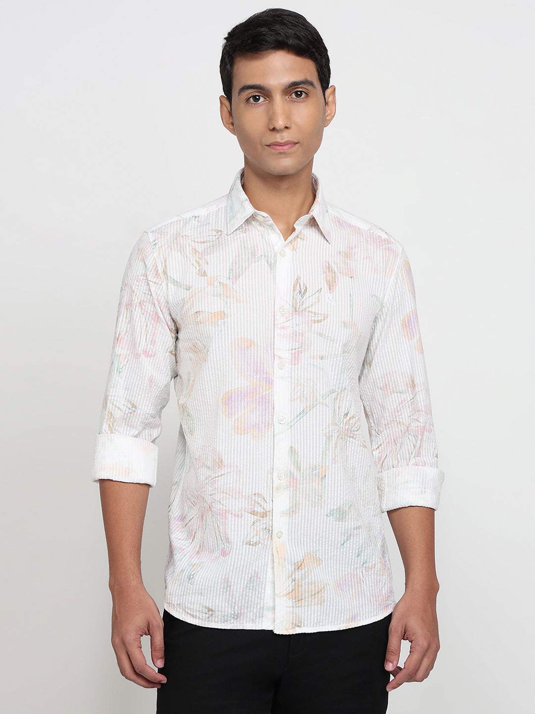 Parx White Casual Shirt