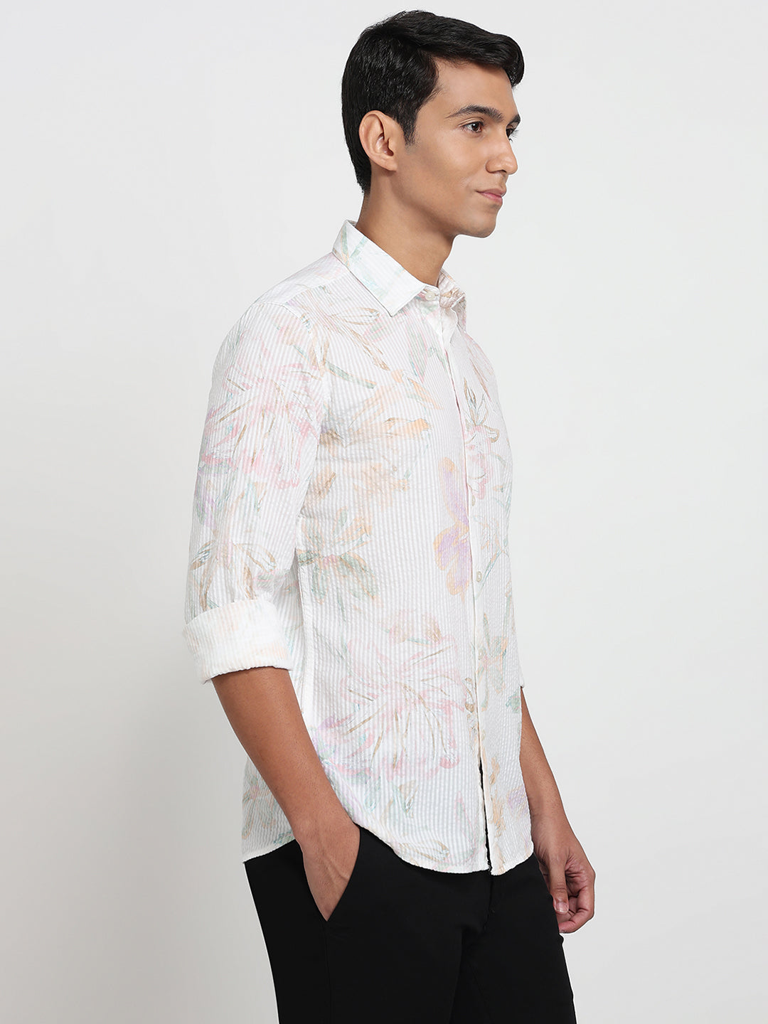 Parx White Casual Shirt