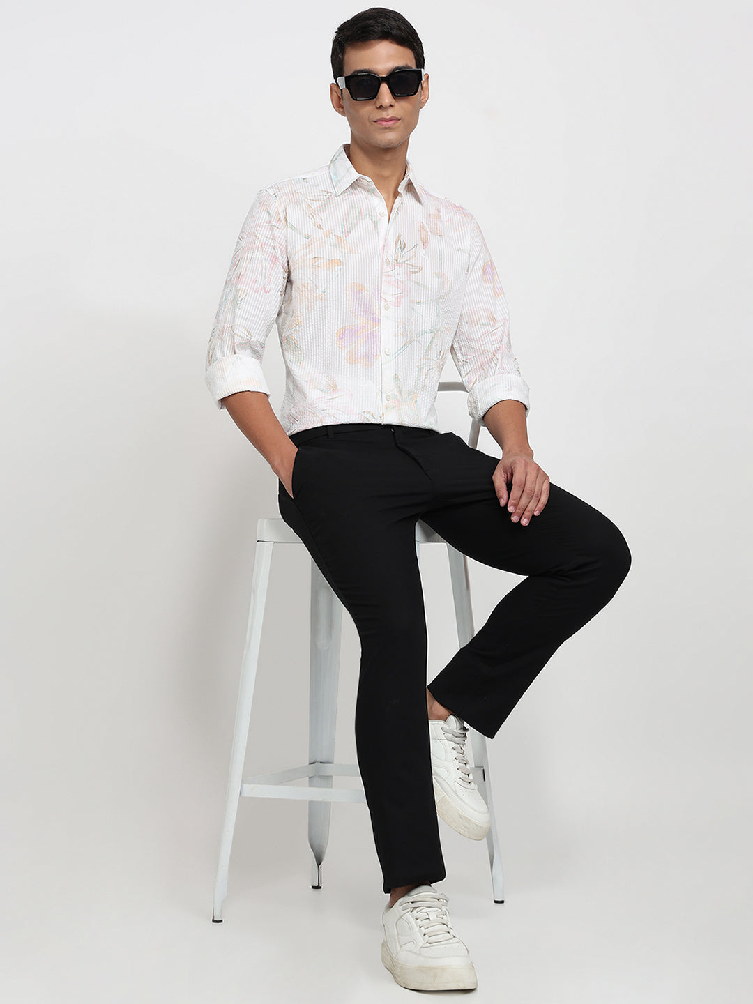 Parx White Casual Shirt