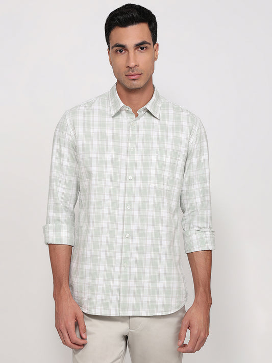 Parx Green Casual Shirt