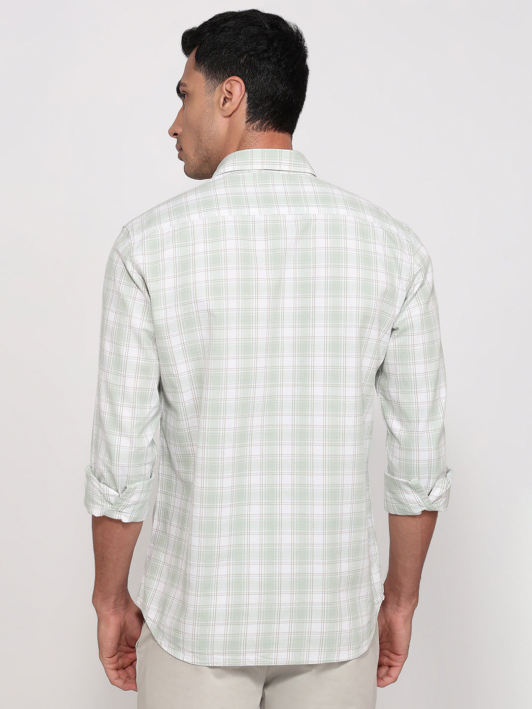 Parx Green Casual Shirt