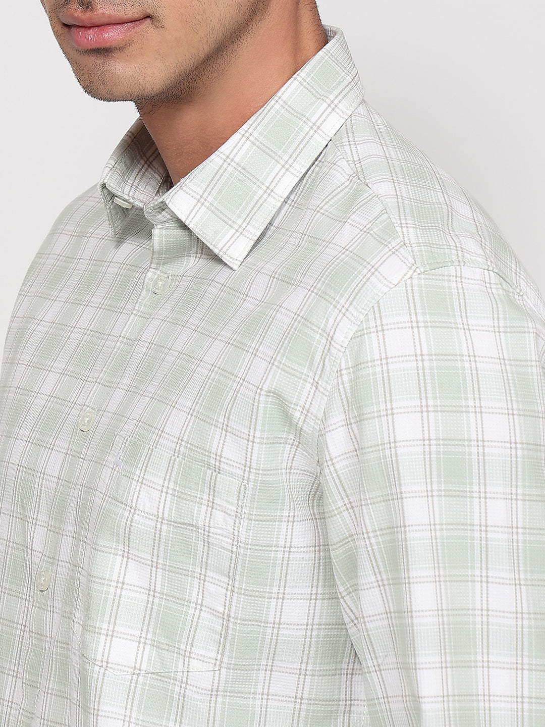Parx Green Casual Shirt