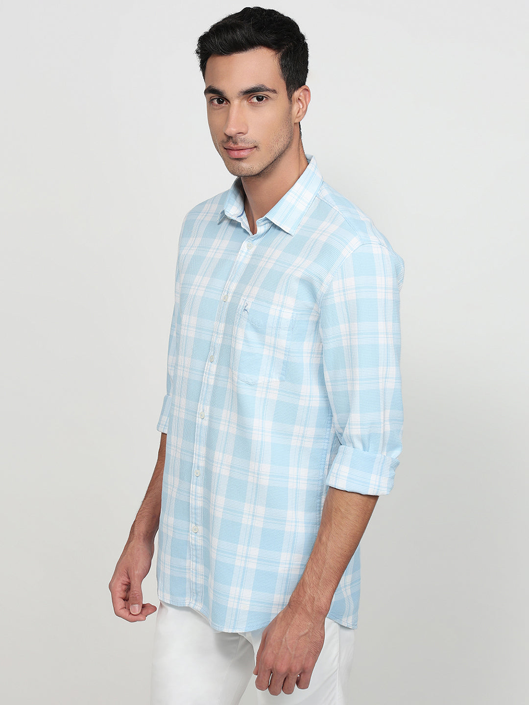 Parx Blue Casual Shirt