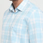 Parx Blue Casual Shirt
