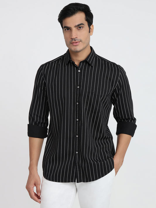 Parx Black Casual Shirt