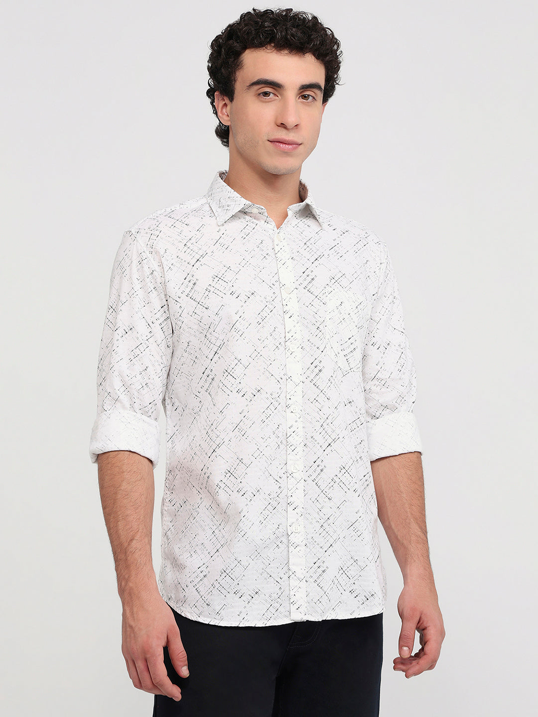 Parx White Casual Shirt