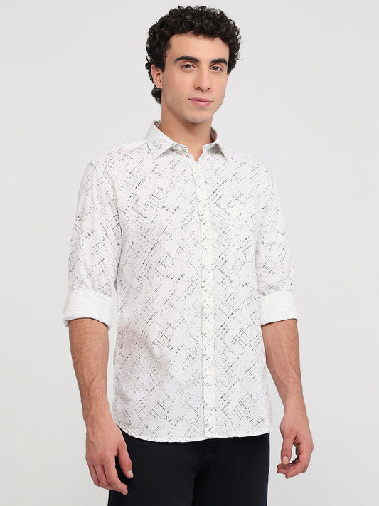 Parx White Casual Shirt