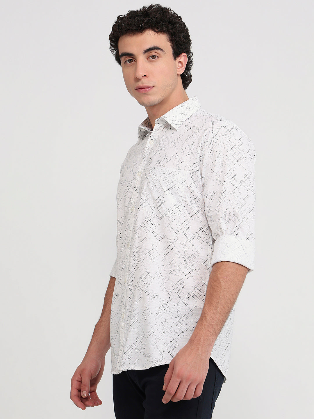Parx White Casual Shirt