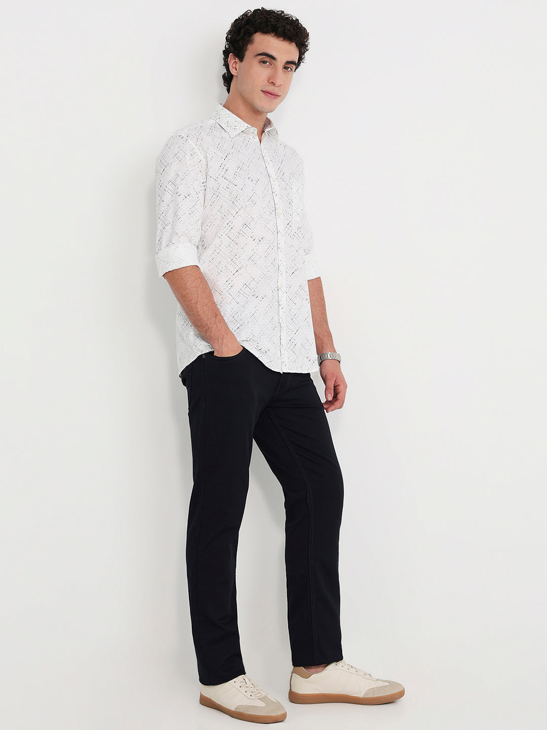Parx White Casual Shirt