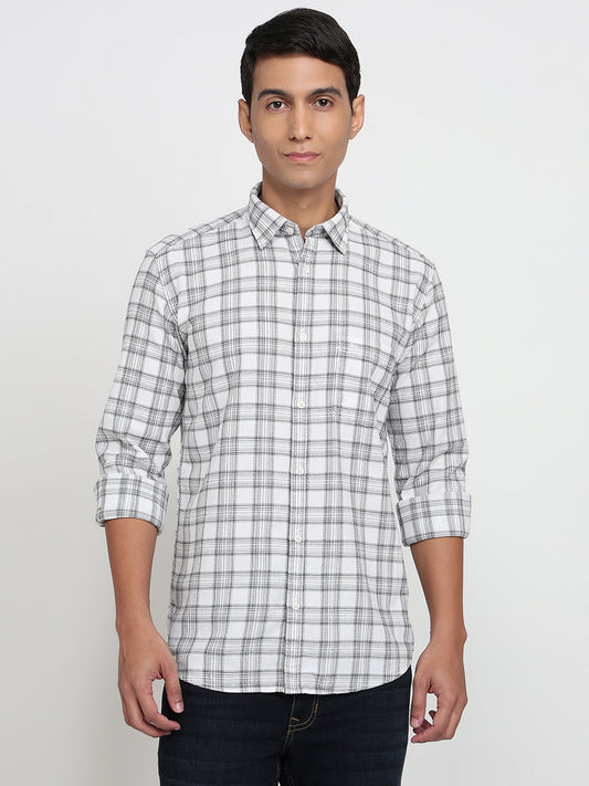 Parx White Casual Shirt