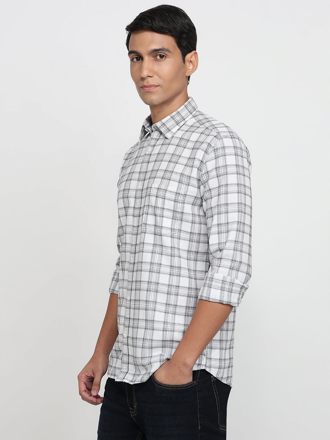 Parx White Casual Shirt