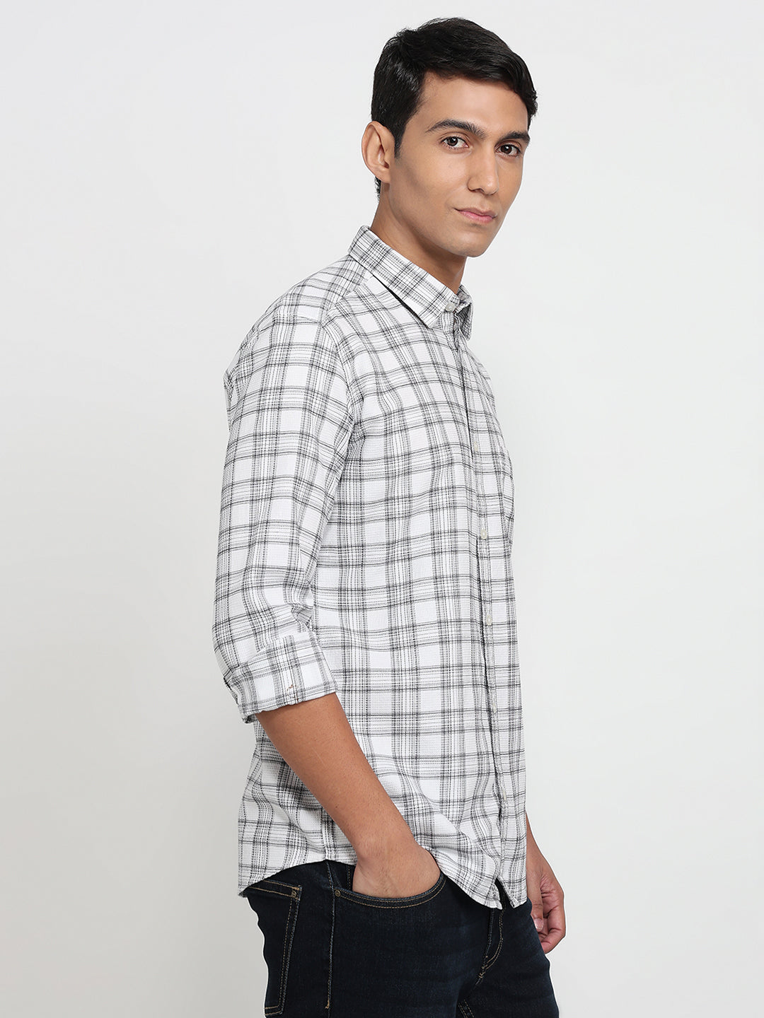 Parx White Casual Shirt