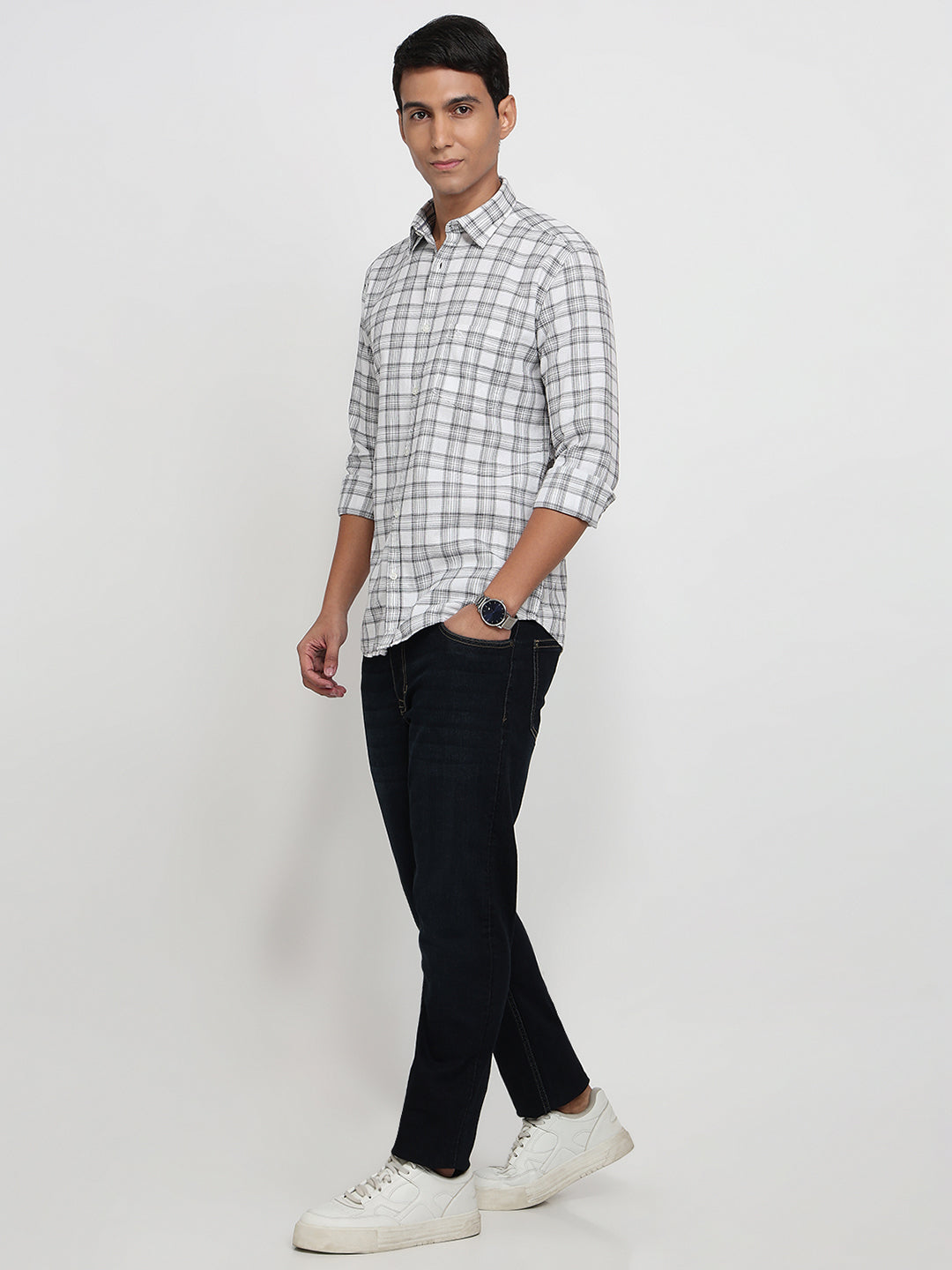 Parx White Casual Shirt