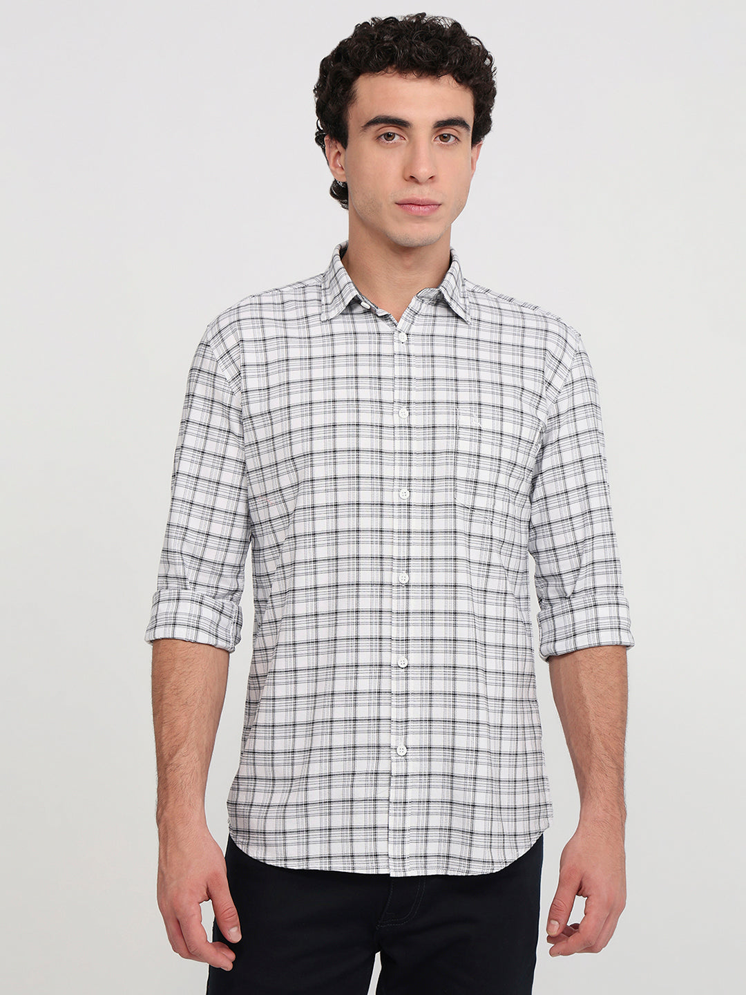 Parx White Casual Shirt