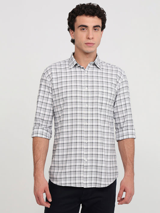 Parx White Casual Shirt