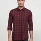 Parx Maroon Casual Shirt