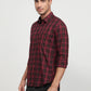 Parx Maroon Casual Shirt