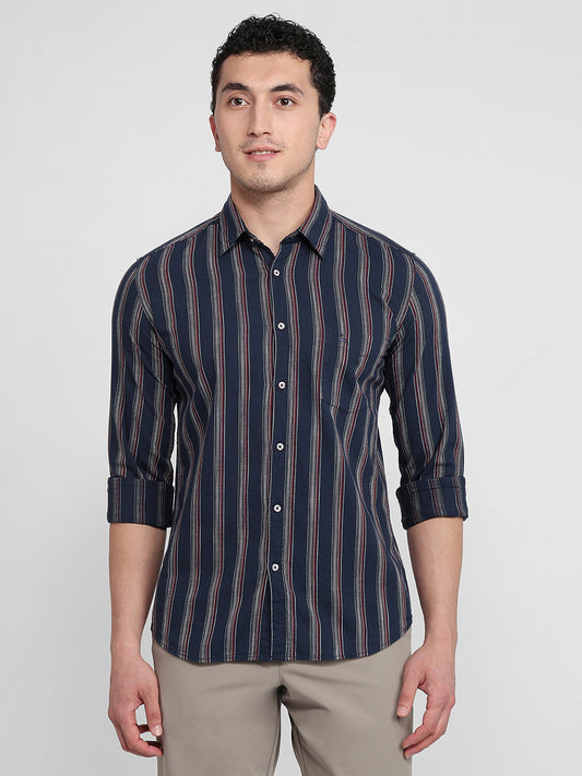 Parx Blue Casual Shirt