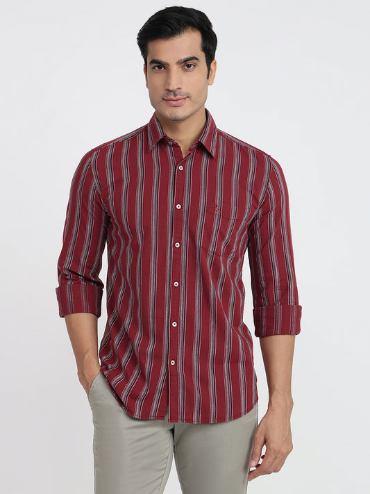 Parx Maroon Casual Shirt