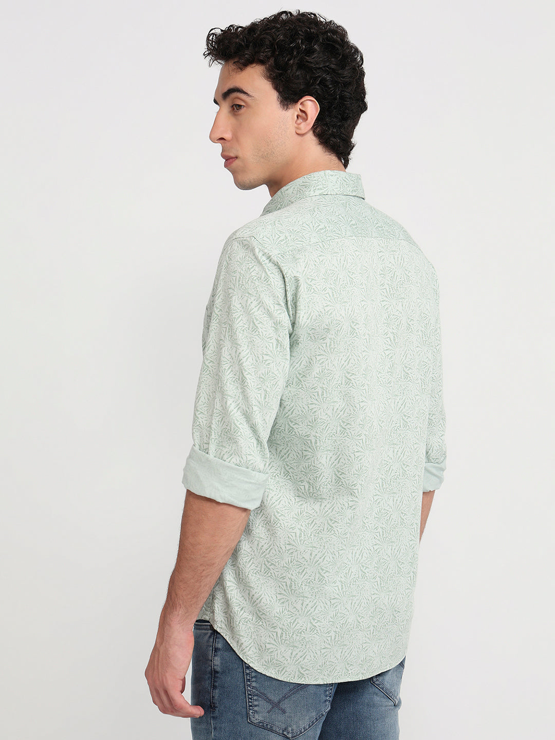 Parx Green Casual Shirt