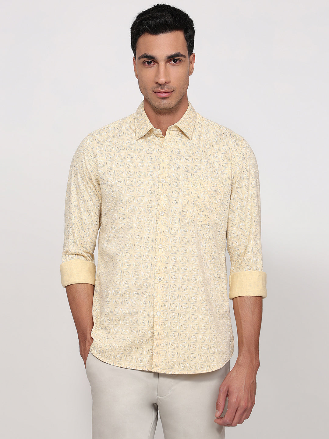 Parx Yellow Casual Shirt