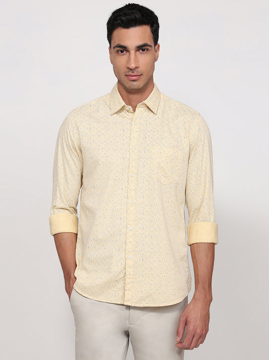Parx Yellow Casual Shirt