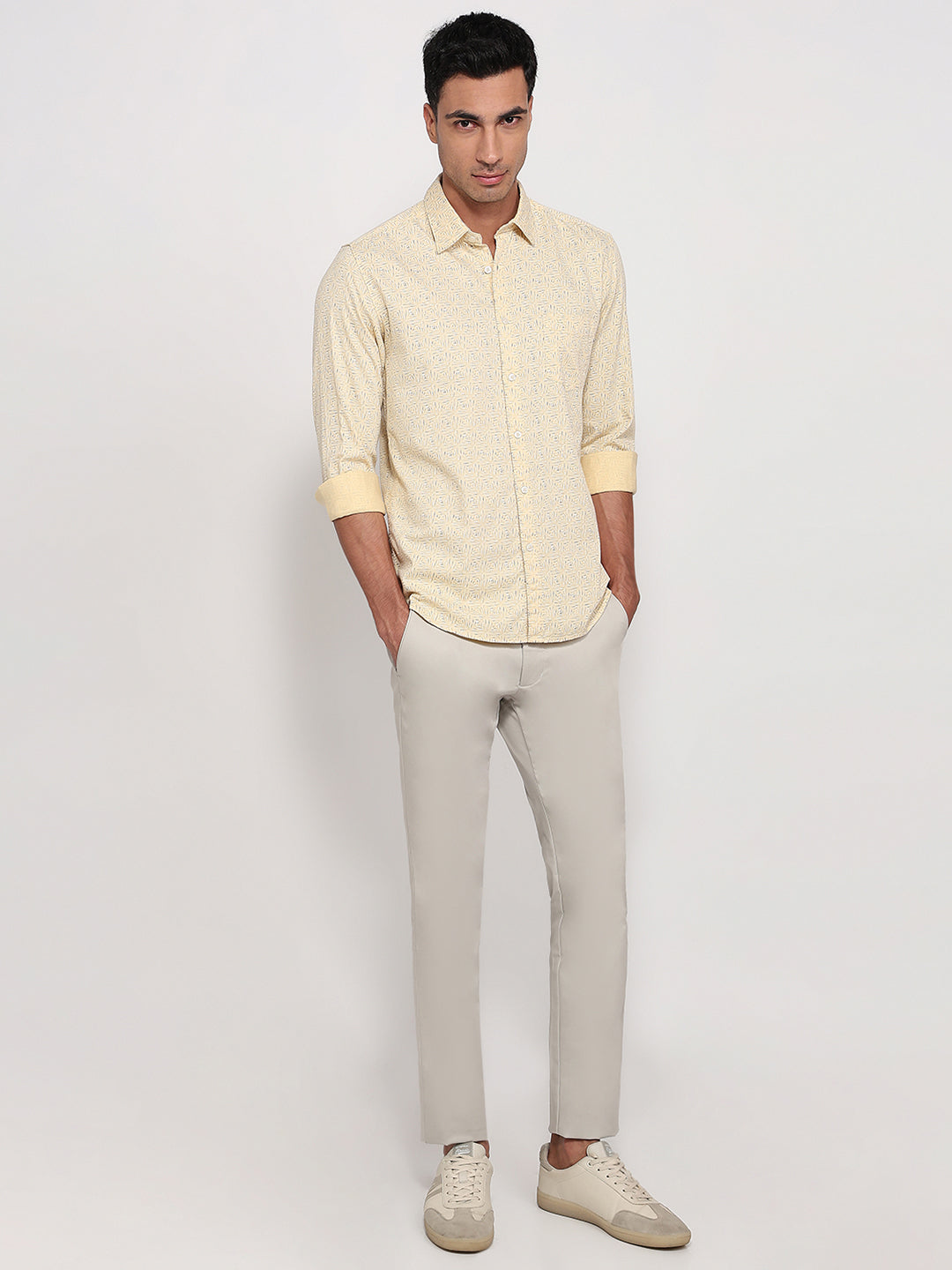 Parx Yellow Casual Shirt