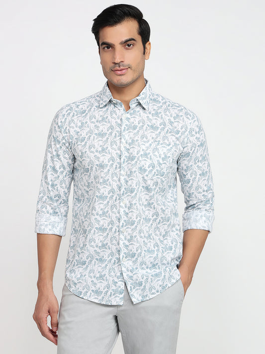 Parx Green Casual Shirt