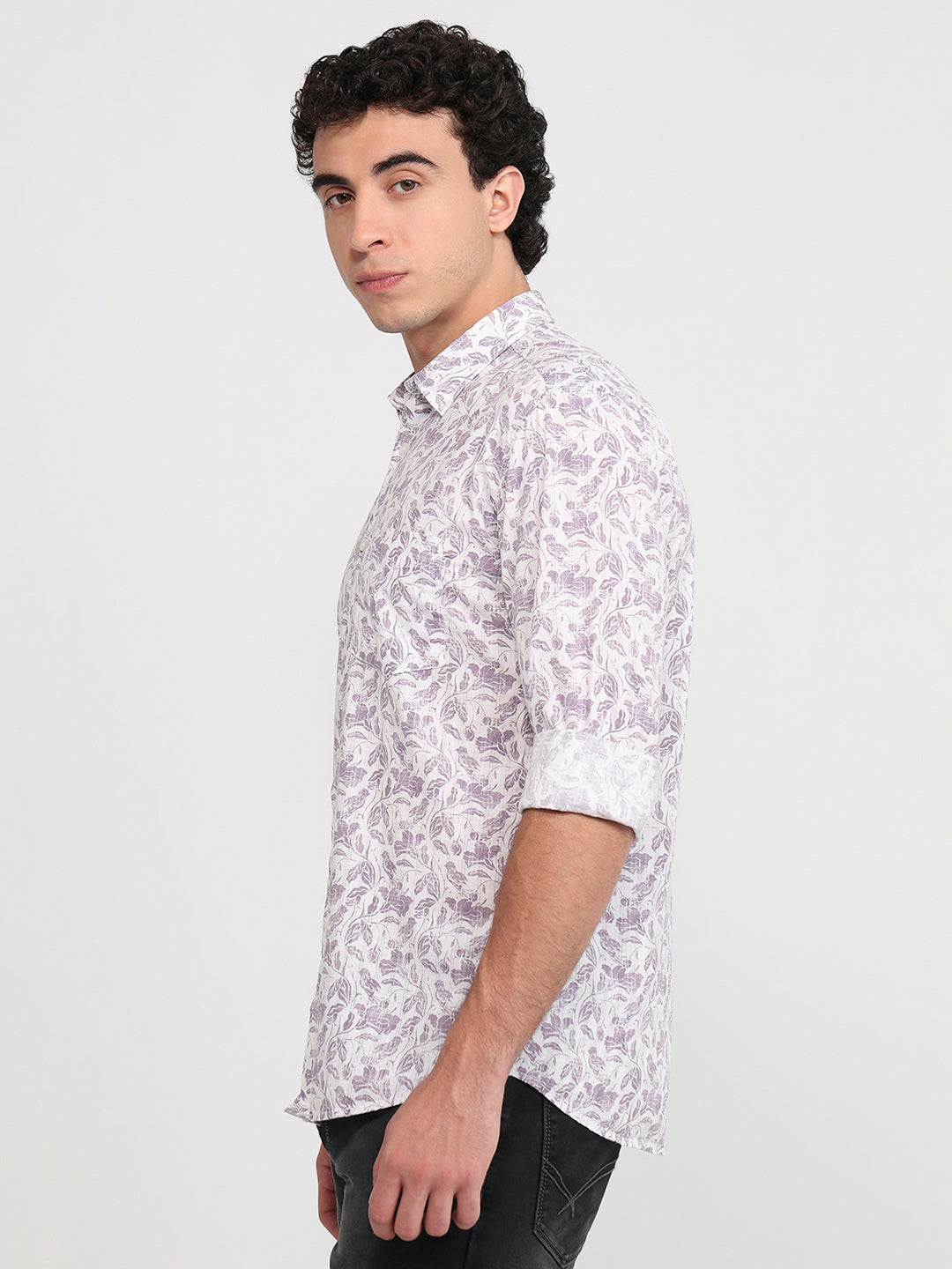 Parx Purple Casual Shirt