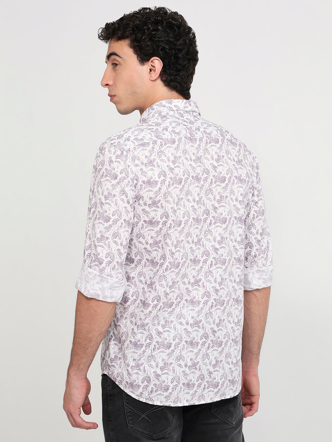 Parx Purple Casual Shirt