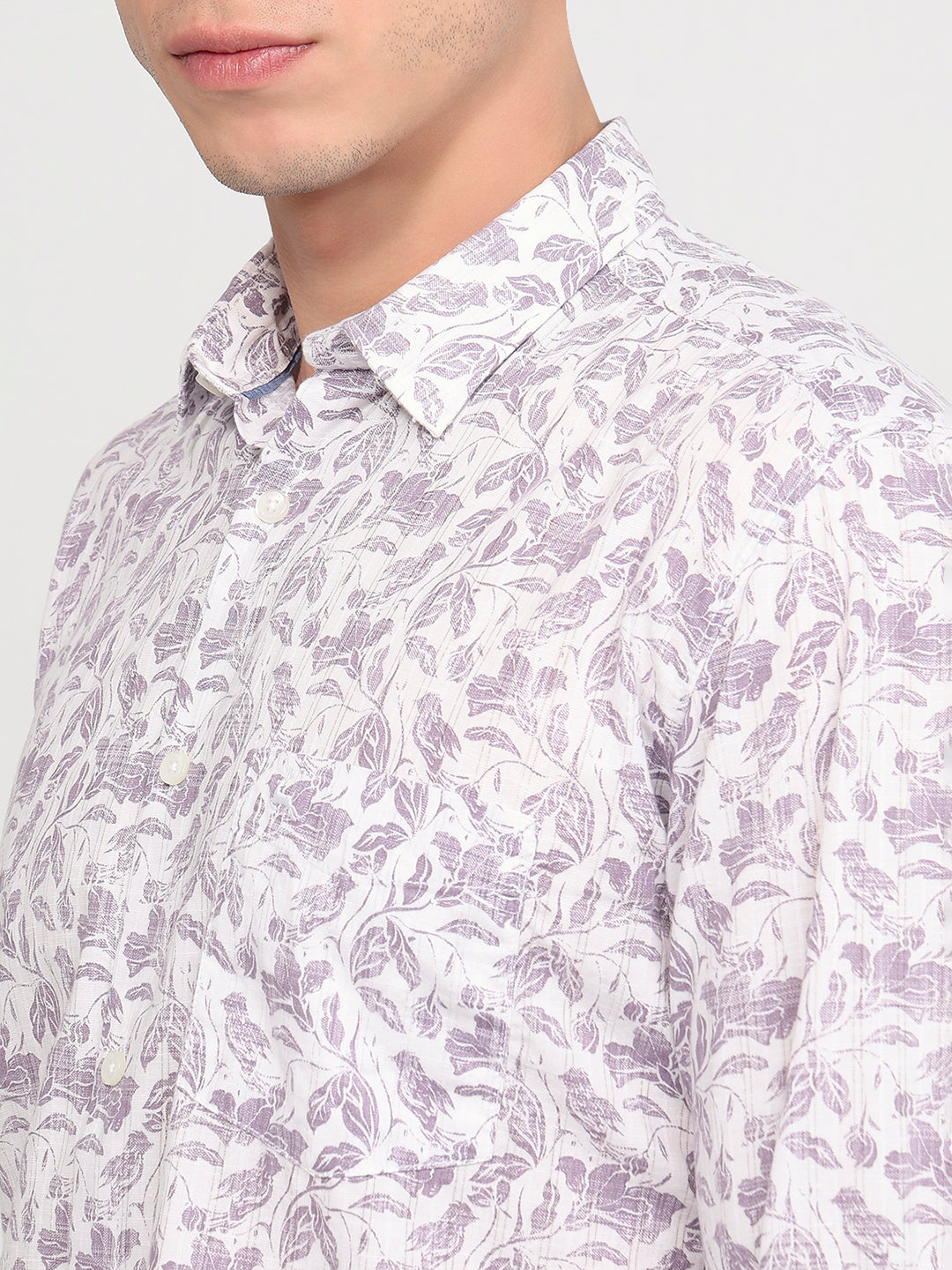 Parx Purple Casual Shirt