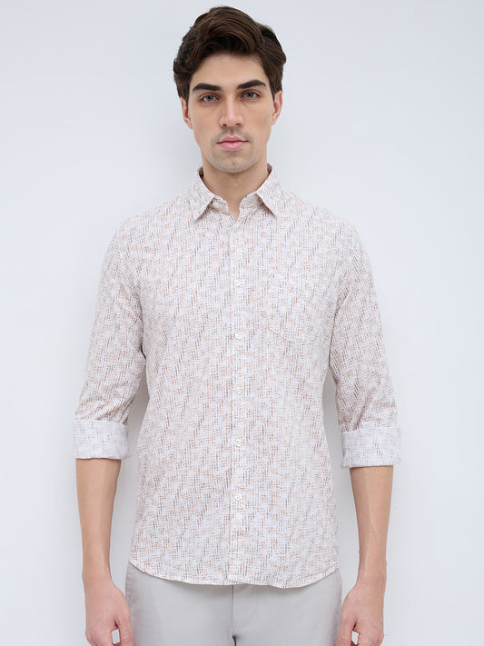 Parx Orange Casual Shirt