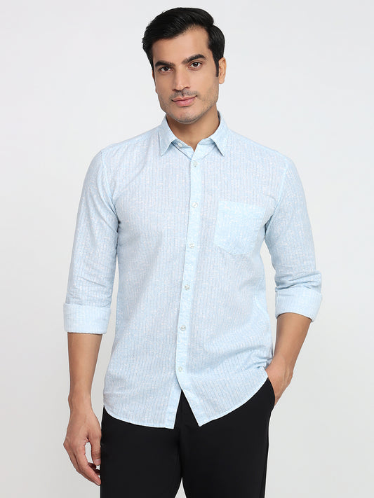 Parx Blue Casual Shirt