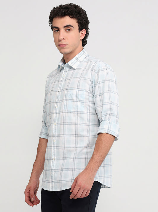 Parx Blue Casual Shirt