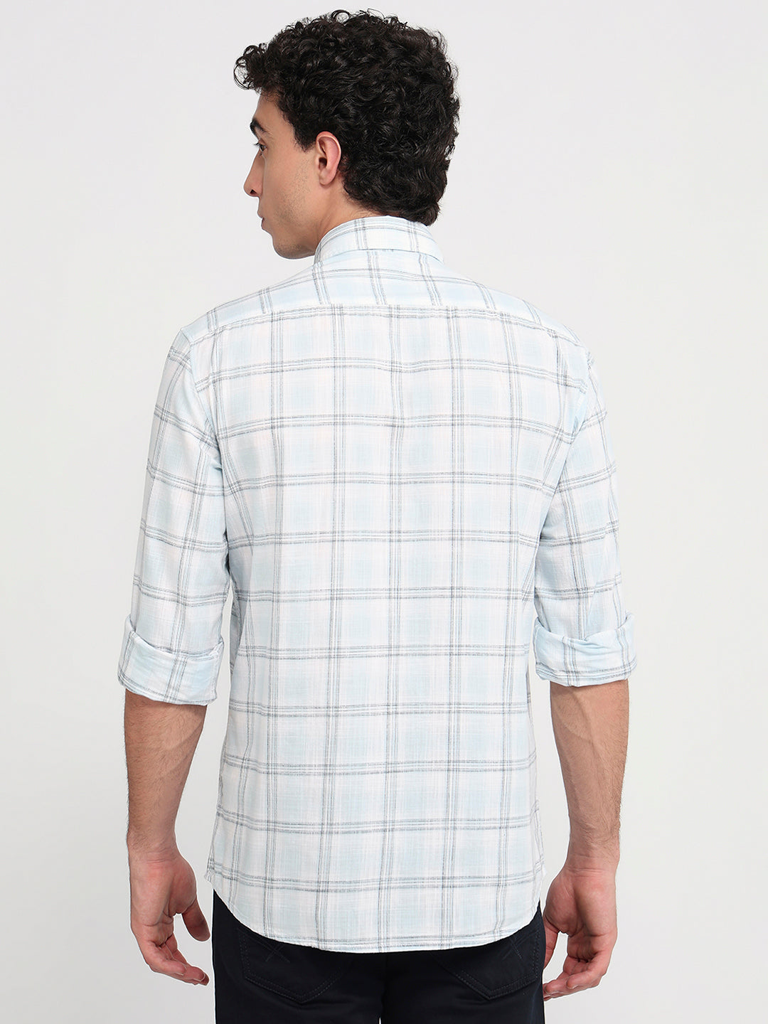 Parx Blue Casual Shirt