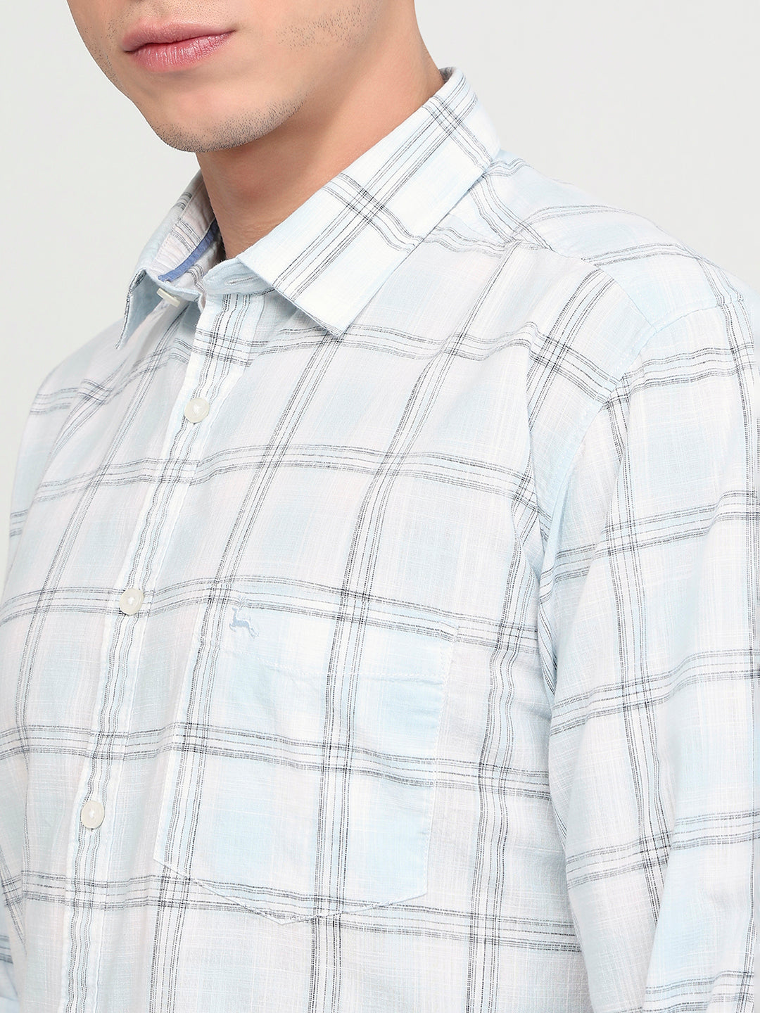 Parx Blue Casual Shirt