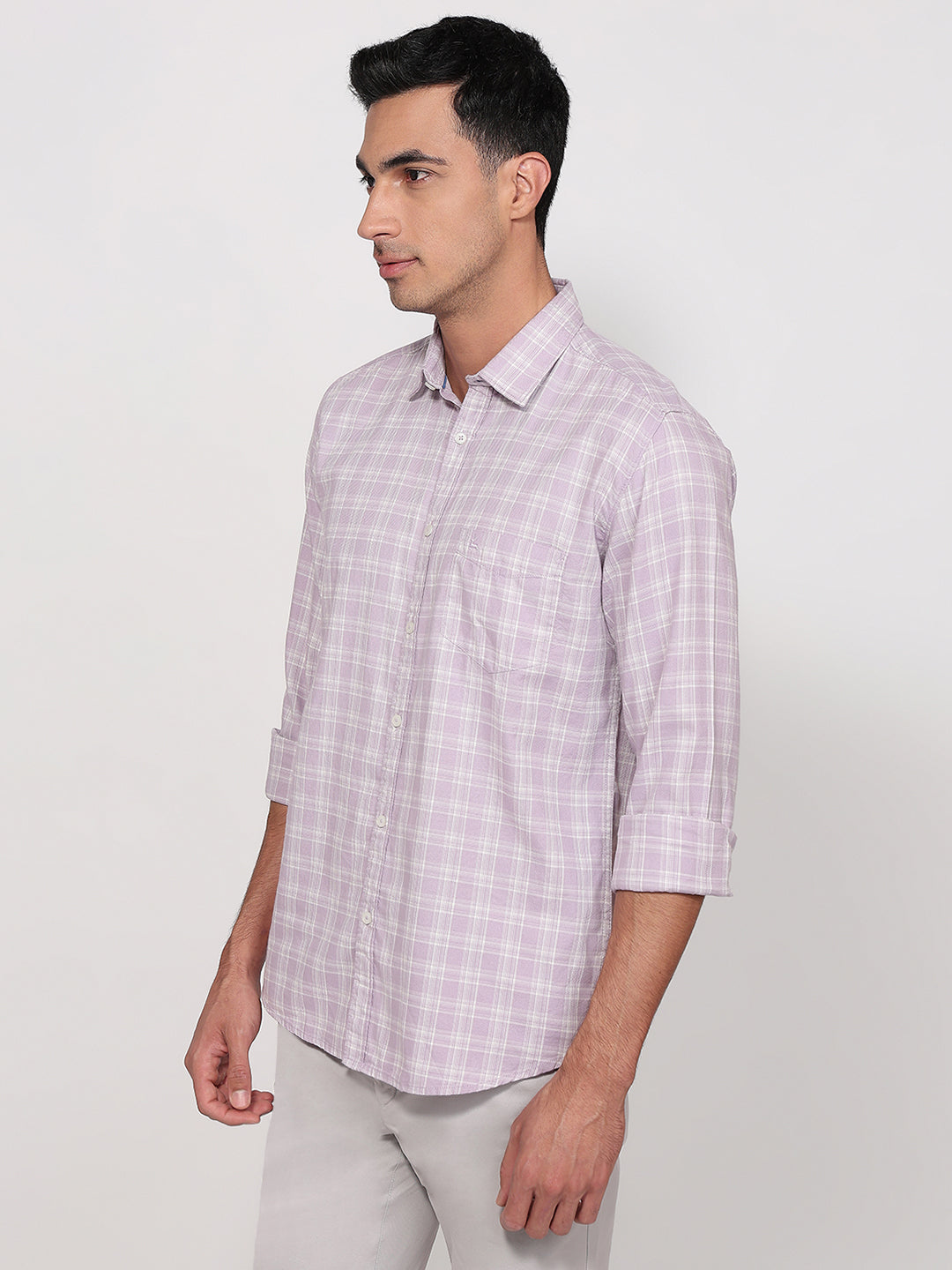 Parx Purple Casual Shirt