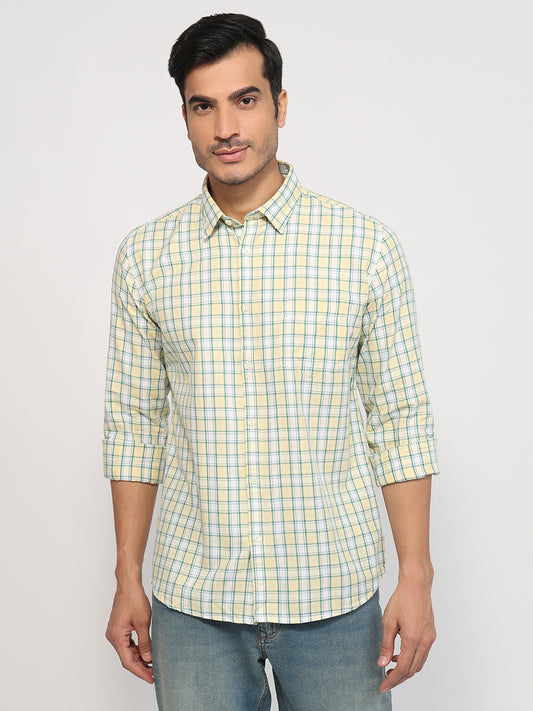 Parx Yellow Casual Shirt