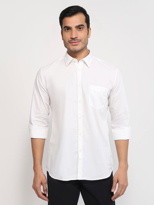 Parx White Casual Shirt