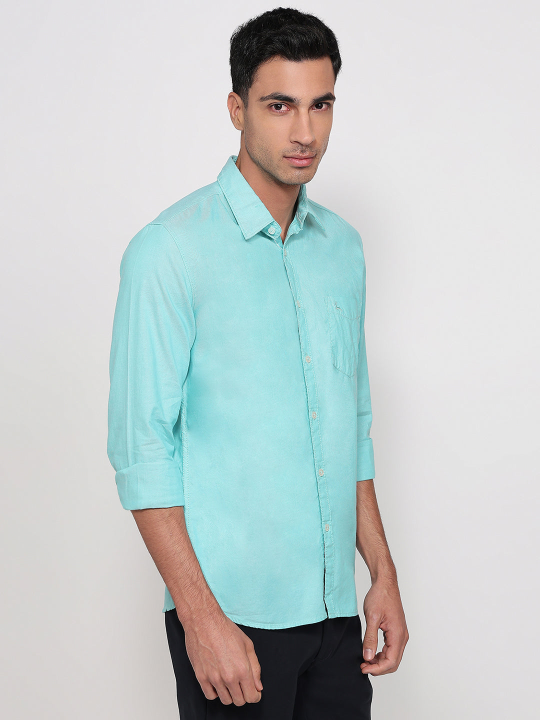 Parx Green Casual Shirt