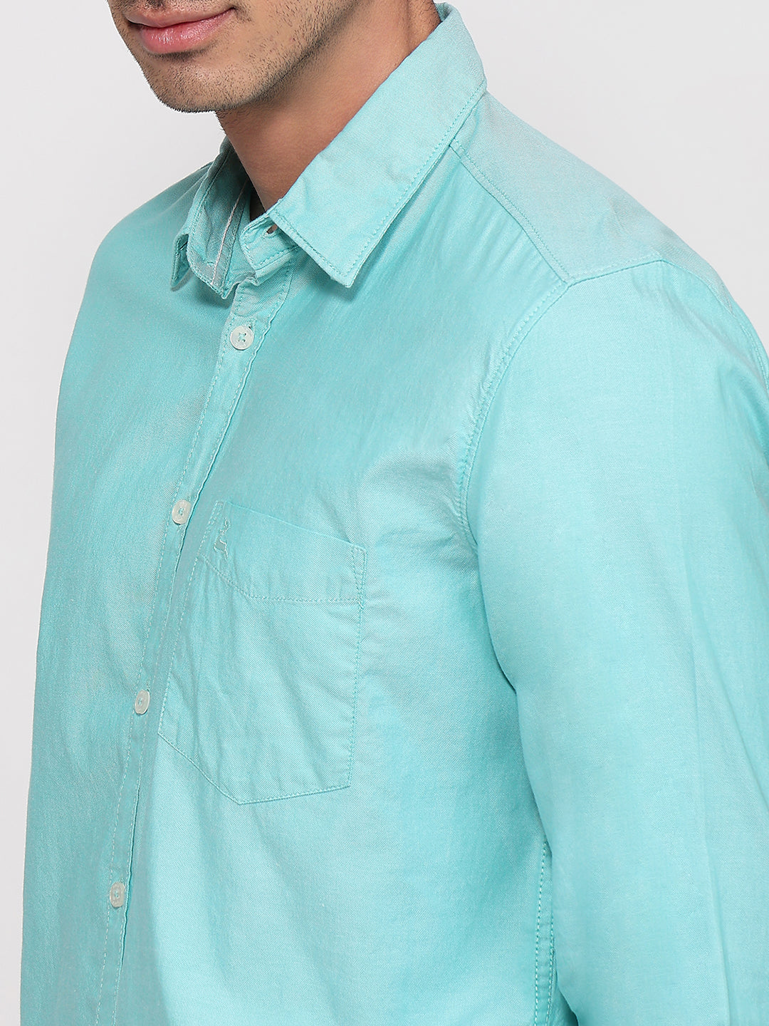 Parx Green Casual Shirt