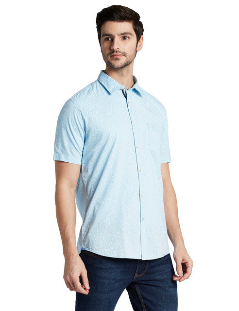 Parx Blue Casual Shirt