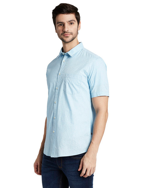 Parx Blue Casual Shirt