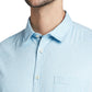 Parx Blue Casual Shirt