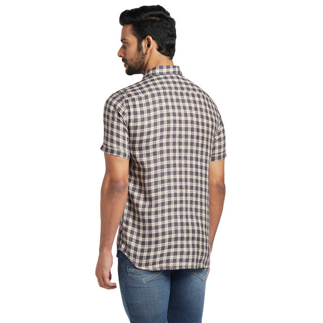 Parx Brown Casual Shirt 