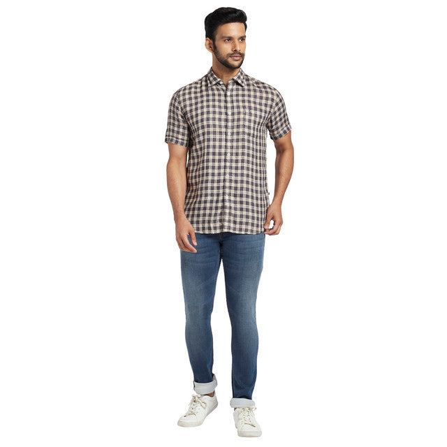 Parx Brown Casual Shirt 