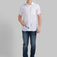 Parx White Solid Slim Fit Linen Casual Shirt