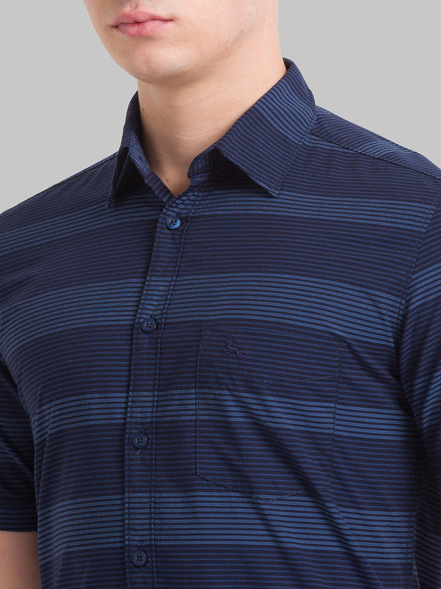 Parx Blue Casual Shirt 