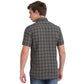 Parx Green Checks Slim Fit Cotton Casual Shirt