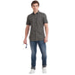 Parx Green Checks Slim Fit Cotton Casual Shirt